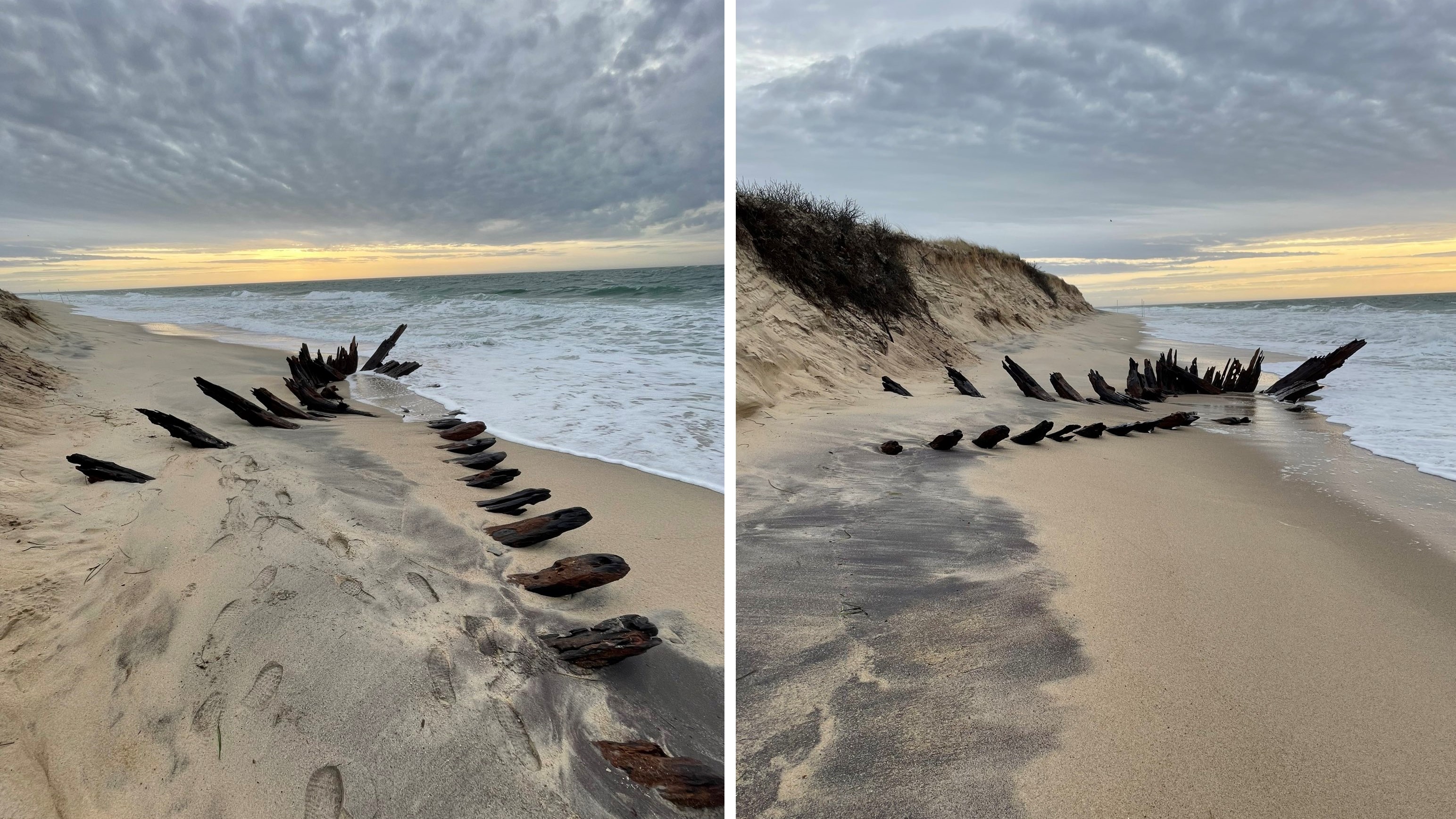 Shipwreck unearthed on Nantucket shore likely a 100-year-old schooner - Vimarsana News