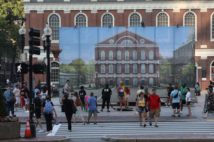 Faneuil Hall exhibit asks: What would it look like if the Sam Adams statue was gone? - Vimarsana News